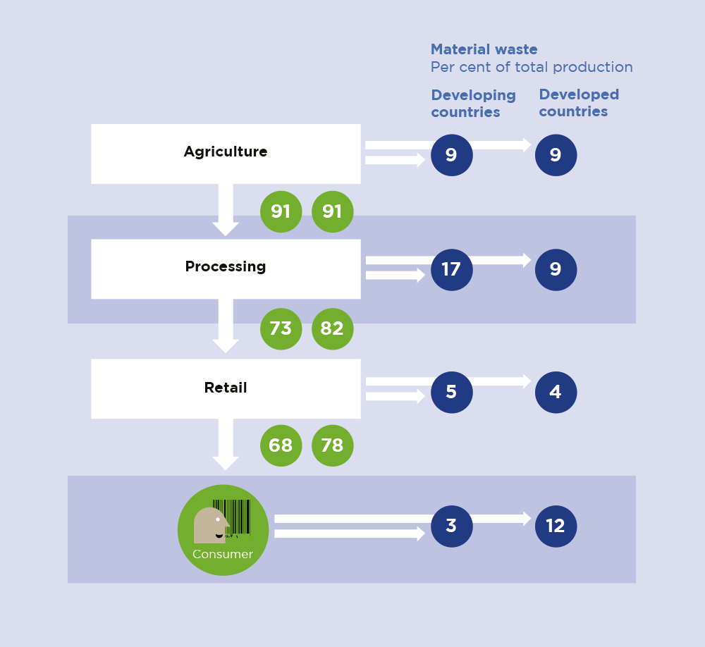 Sources of food waste